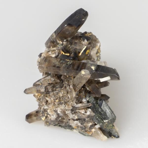 Smoky Quartz  Geode on Orthoclase and Aegirine 6,5X4X6,1 cm 0,105 kg