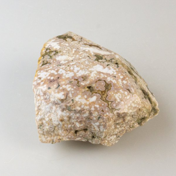 Orbicular Jasper - Rough + polished | 9 x 9 x 4 cm, 0,460 kg