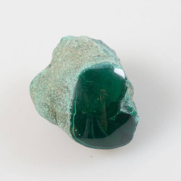 Malachite - Rough plus polished part | 3,8 x 3 x 2,2 cm, 35 gr