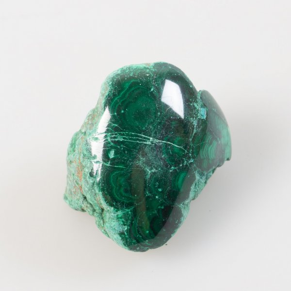 Malachite - Rough plus polished part | 3,5 x 2,8 x 2,4 cm, 43 gr