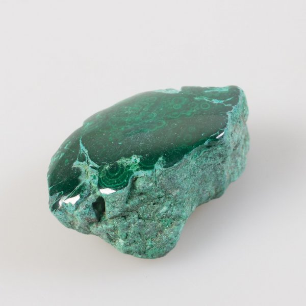 Malachite - Rough plus polished part | 3,9 x 2,3 x 1,7 cm, 40 gr