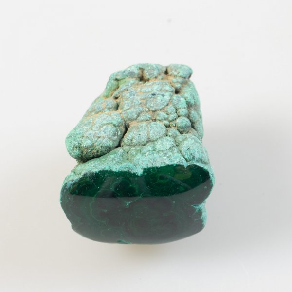 Malachite - Rough plus polished part | 3,3 x 2,6 x 2,4 cm, 55 gr