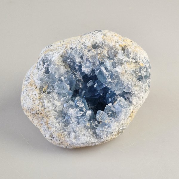 Celestine (Celestite) Geode | 10 x 8 x 8 cm, 1,01 kg