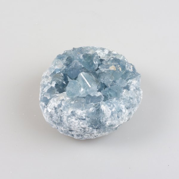 Celestine (Celestite) Geode | 9,5 x 9 x 4,5 cm, 1,06 kg