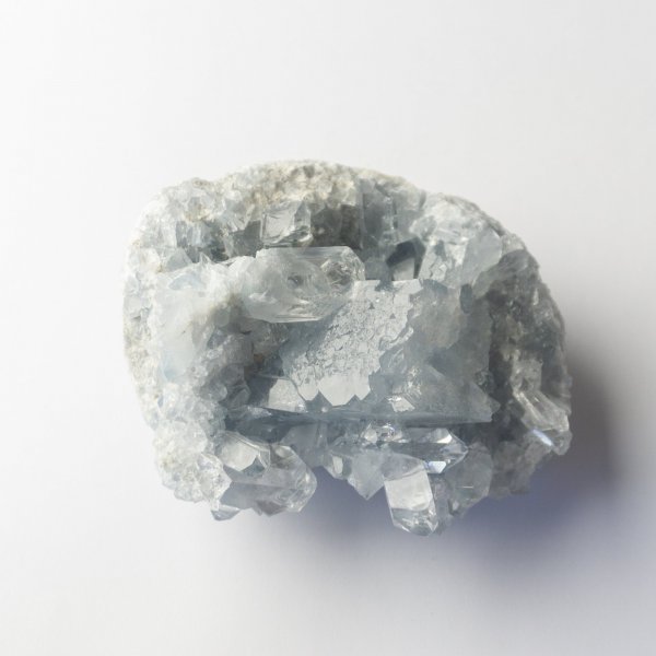 Celestine (Celestite) Geode | 8,5 x 7 x 5 cm, 0,465 kg