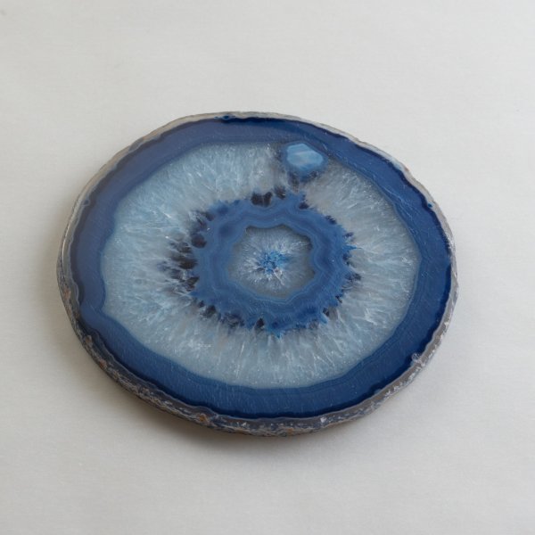 Agate Slice, blue color, 10-12 cm