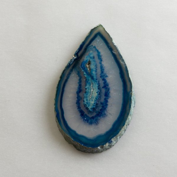 Agate Slice, blue color, 5-8 cm