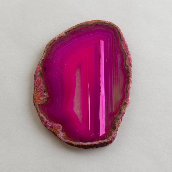 Agate Slice, pink color, 5-8 cm