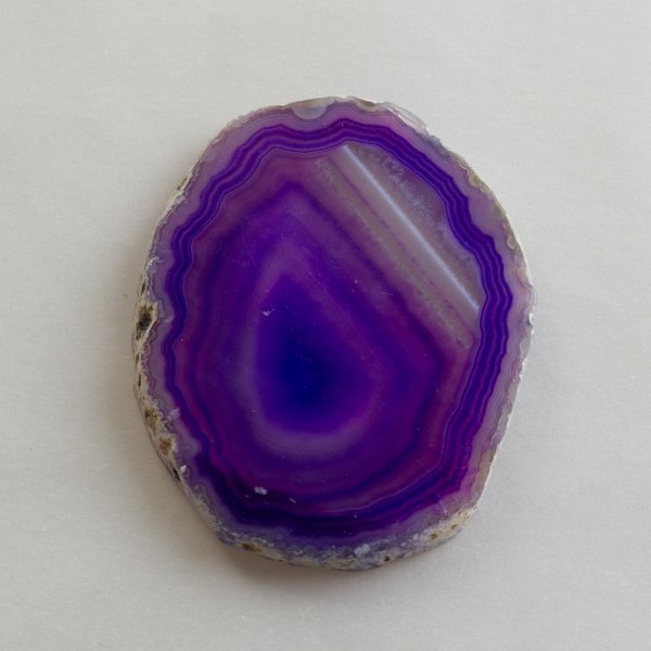 Agate Slice, purple color, 5-8 cm