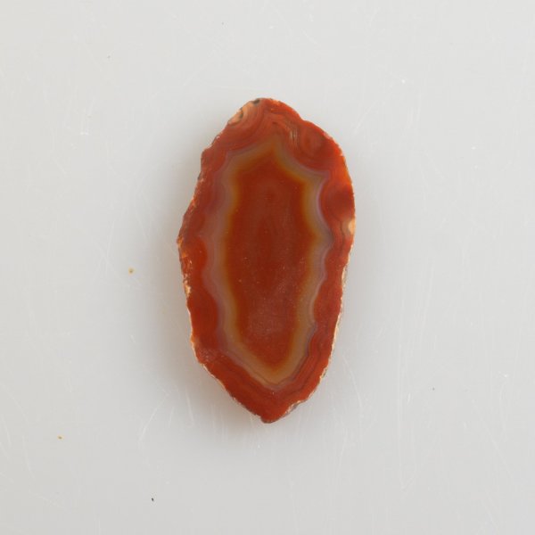 Mini Agate Slice, red-brown color, 4-5 cm