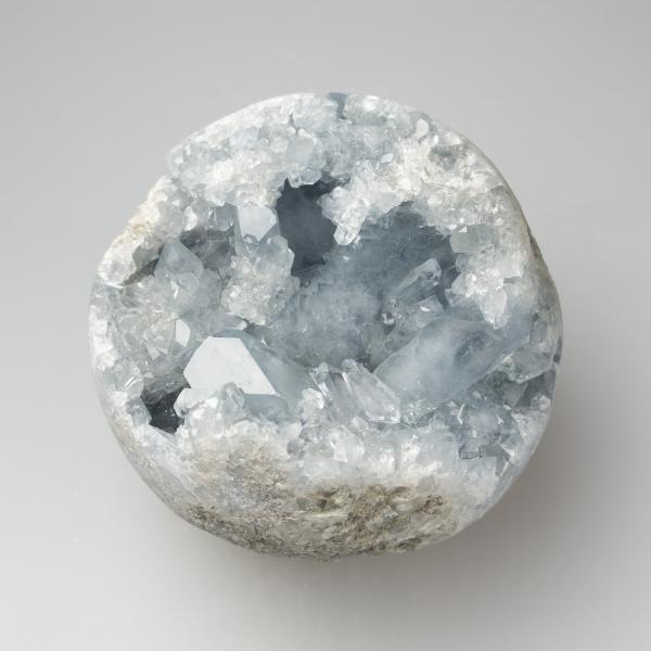 Celestine (Celestite) Geode Sphere 8,5 cm 0,825 kg