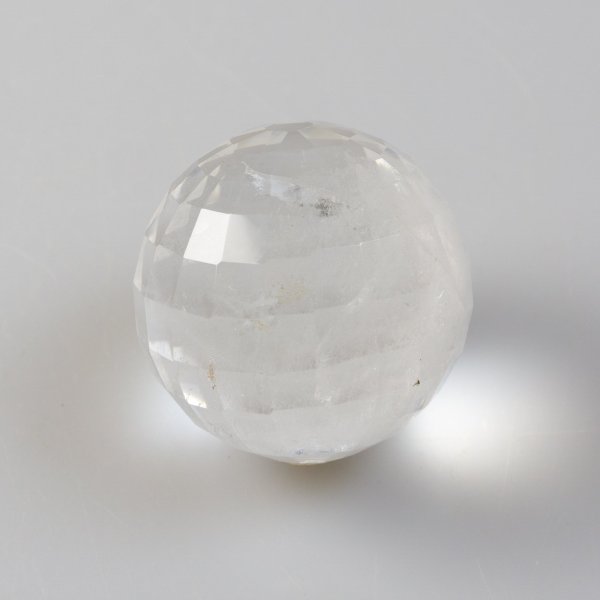 Sphere faceted clear Quartz | 4,3 cm