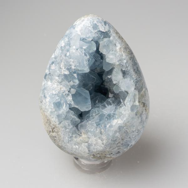 Celestine (Celestite) Egg Geode  9X6,5X5 cm 0,530 kg