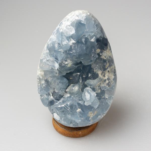 Celestine (Celestite) Egg Geode  8,5X5,5X6 cm 0,475 kg