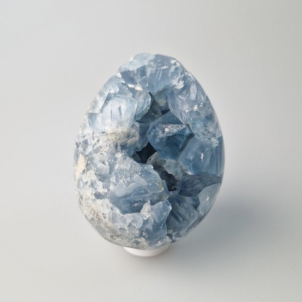 Celestine (Celestite) Egg Geode | 8,5 x 6,5 cm, 0,748 kg