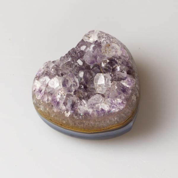 Amethyst Geode Heart 5,5X5,2X3,5 cm 0,170 kg