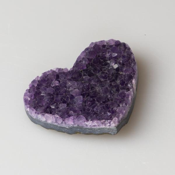 Amethyst Geode Heart 5,8X4,6X1,2 cm 0,050 kg