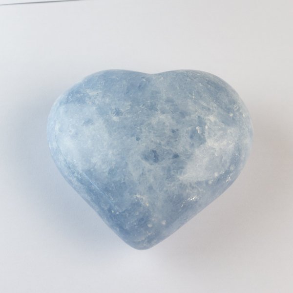 Blue Calcite Heart | 9 x 8 x 3,5 cm, 0,440 kg