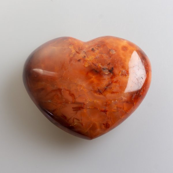Carnelian Heart | 9,4 x 7,6 x 3 cm 0,375 kg