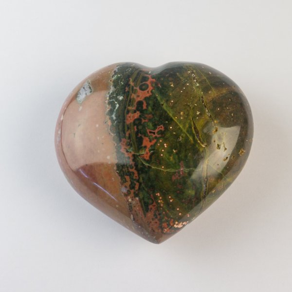 Orbicular Jasper Heart | 8 x 8 x 3,5 cm, 0,350 kg