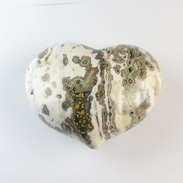 Orbicular Jasper Heart | 11,5 x 9 x 6 cm, 0,954 kg