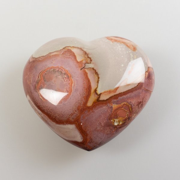 Polychrome jasper Heart | 8,5 x 7,7 x 3,7 cm, 0,366 kg