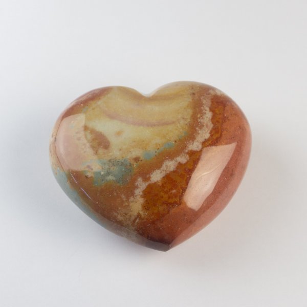 Polychrome jasper Heart | 8,5 x 7,3 x 3,7 cm, 0,366 kg
