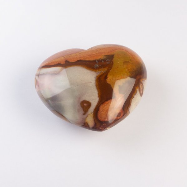 Polychrome jasper Heart | 8,5 x 7,5 x 3,5 cm, 0,360 kg