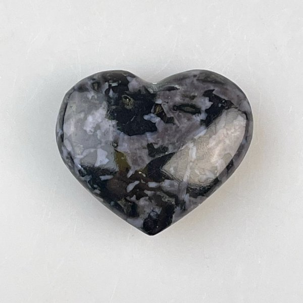 Indigo Gabbro heart | 3,5 - 4 cm