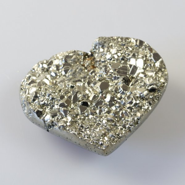 Pyrite Geode Heart | 8,3 x 7 x 3,2 cm, 0,432 kg