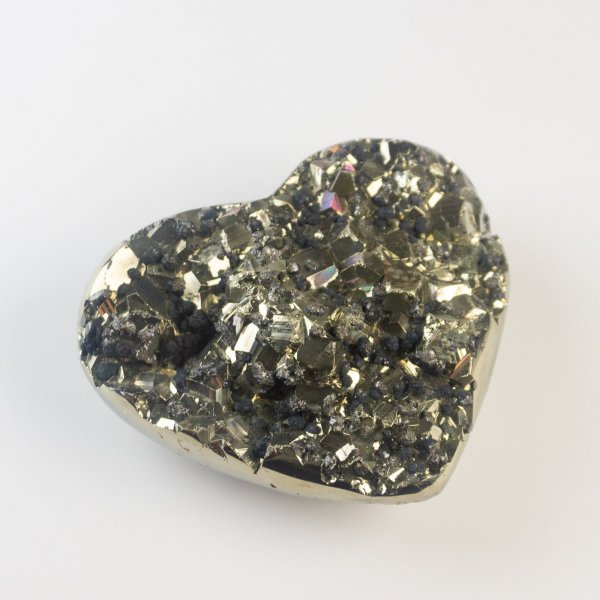 Pyrite Geode Heart | 9,5 x 8 x 3,5 cm, 0,660 kg