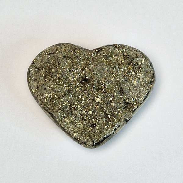 Pyrite Geode Heart | 6,8 x 5,6 x 2,2 cm, 0,206 kg