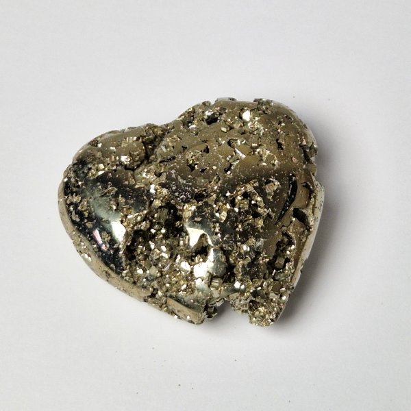 Pyrite Geode Heart | 6,5 x 6 x 2,7 cm, 0,210 kg