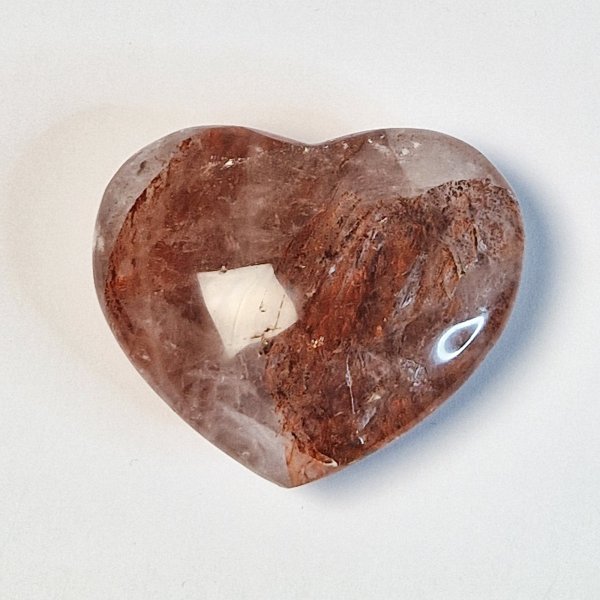 Hematoid Quartz Heart | 6,8 x 6 x 2,2 cm, 0,144 kg