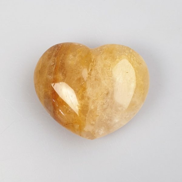 Yellow Quartz Heart | 5,5 x 4,5 x 2 cm