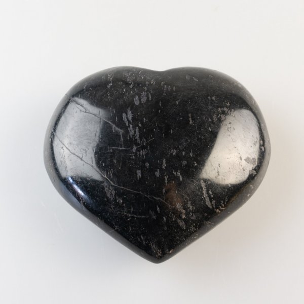 Black Tourmaline Heart | 9 x 8 x 3,5 cm, 0,524 kg