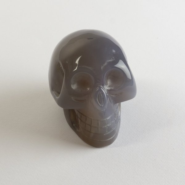 Natural Agate Skull | 8,5x5,5x7 cm 0,528 kg