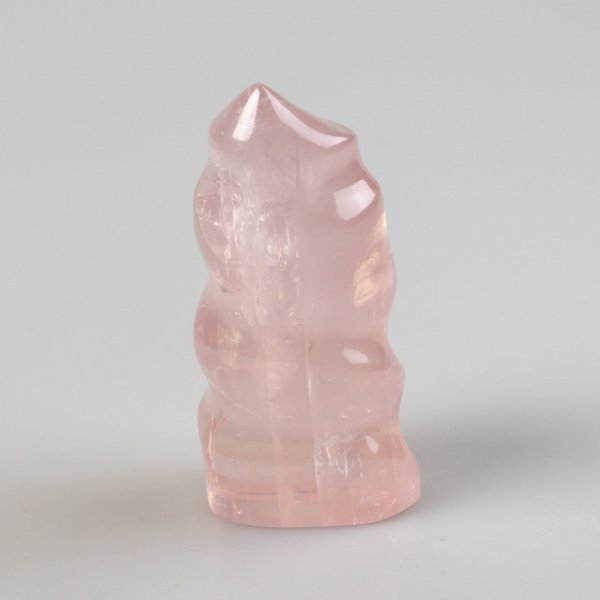 Rose Quartz Flame Shape | 3,8 x 3 x 7,7 cm, 0,150 kg