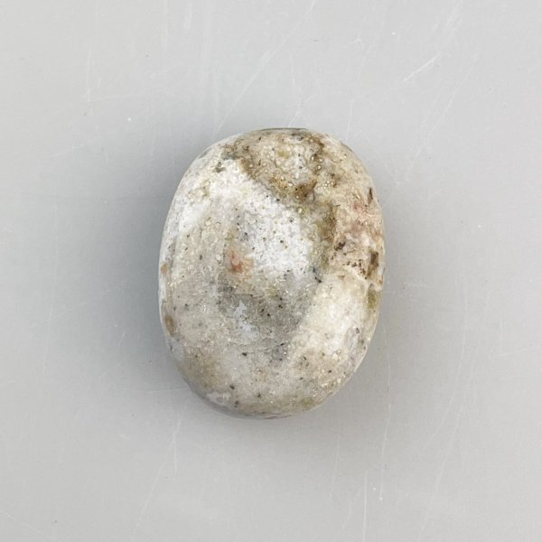 Tumbled Orbicular Jasper, Lens Shape, Amulet | 3 x 2,5 x 1 cm