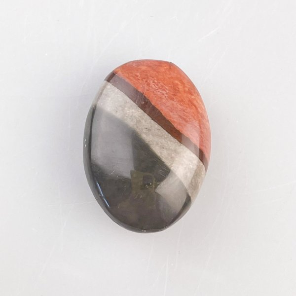 Tumbled Polychrome Jasper, Lens Shape, Amulet | 3 x 2,5 x 1 cm