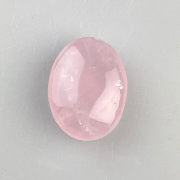 Tumbled Rose quartz, Lens Shape, Amulet | 3 x 2,5 x 1 cm