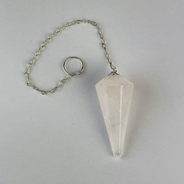 Pendulum Rose Quartz | Stone 4,5 cm, chain 15 cm