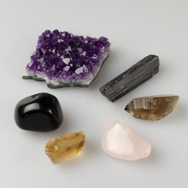 Home Protection Crystals Set Dimensioni varie : pietre circa 3,5-6 cm