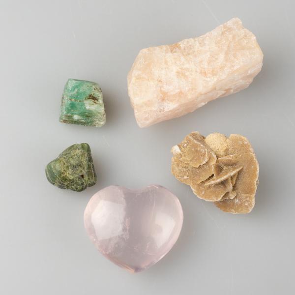 Love Crystals Set Dimensioni varie : pietre circa 1,5-4 cm