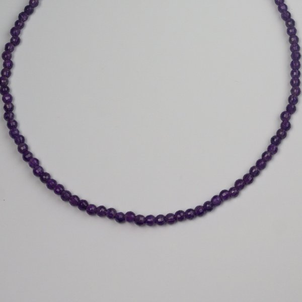 Amethyst Choker Necklace | Length 39 cm max
