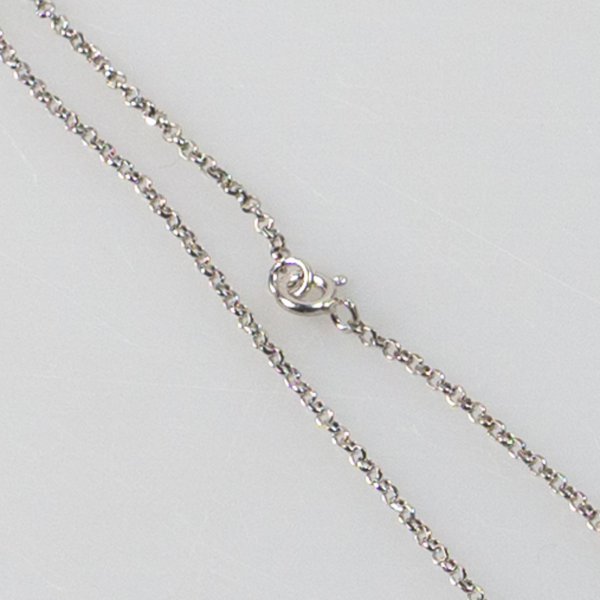 Chain in rhodium-plated 925 silver 40 cm