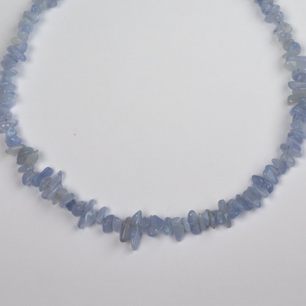Chalcedony chips Choker Necklace | Length 40 cm max