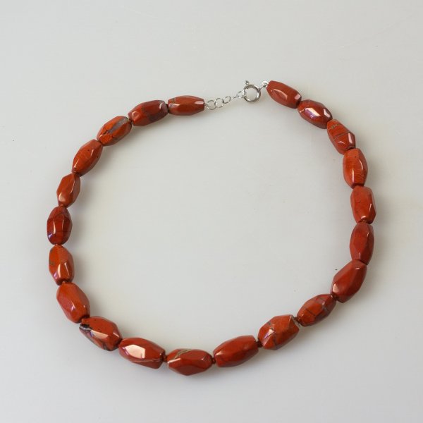 Necklace with red jasper | 44 - 45 cm