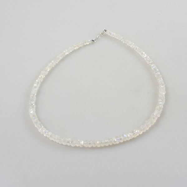 Choker Necklace with white Labradorite | 41 - 42 cm