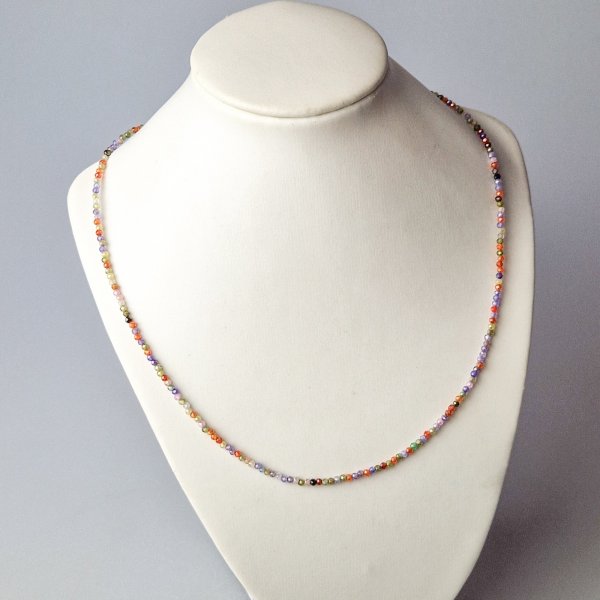 Multicolor Choker Necklace | Necklace length 42 cm, stones 0,2 cm